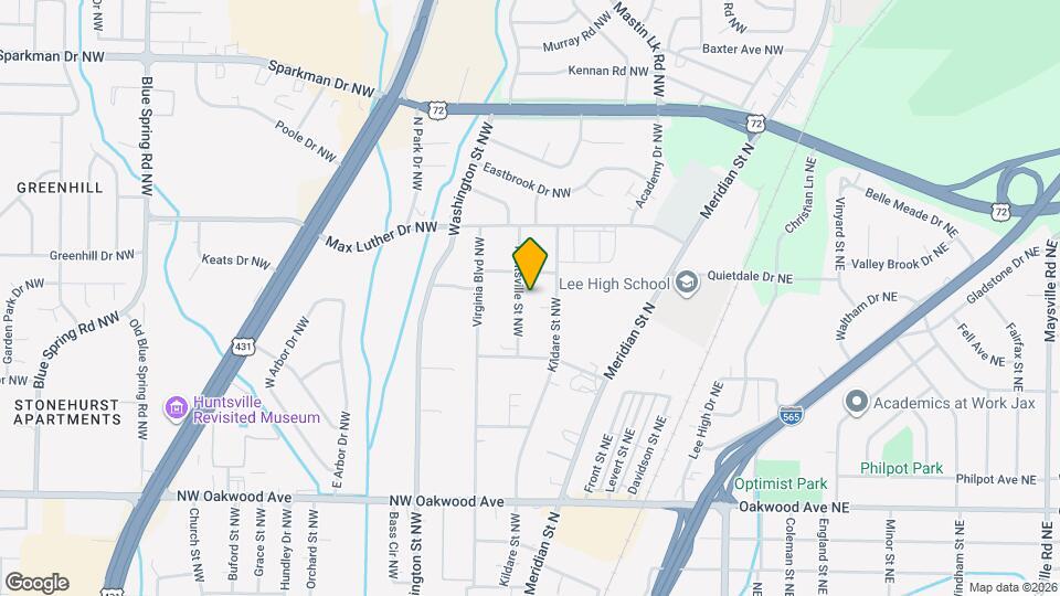 2510 Huntsville St NW Map and Location Details