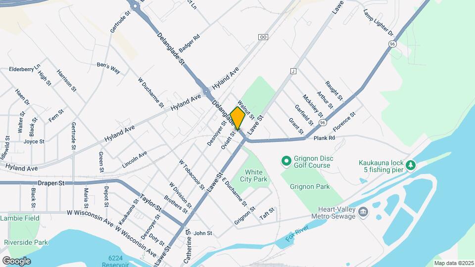 1020 Oviatt St Map and Location Details