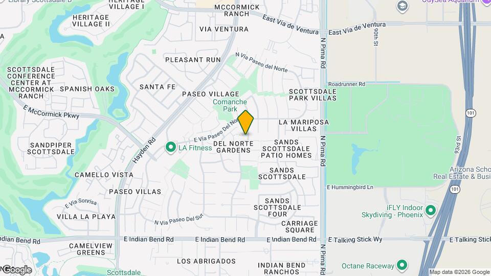 8512 E Vía De La Escuela Map and Location Details