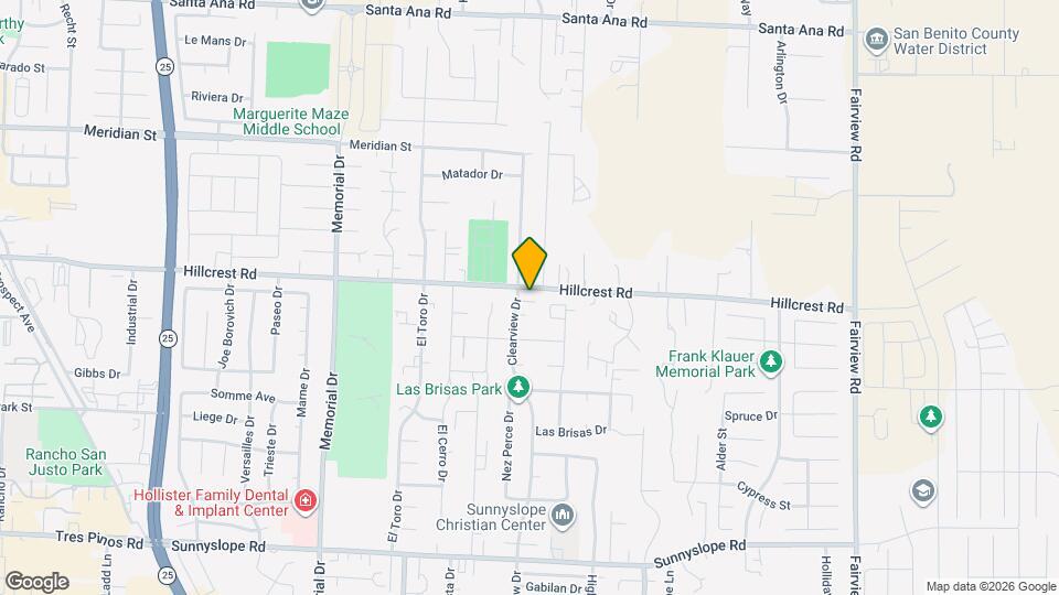 1363 Hillcrest Rd Mapa y Detalles de la Ubicación