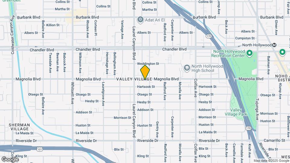 12010 Magnolia Blvd Map and Location Details