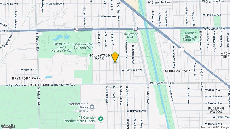 5725 N Bernard St, Unit 1 Map and Location Details