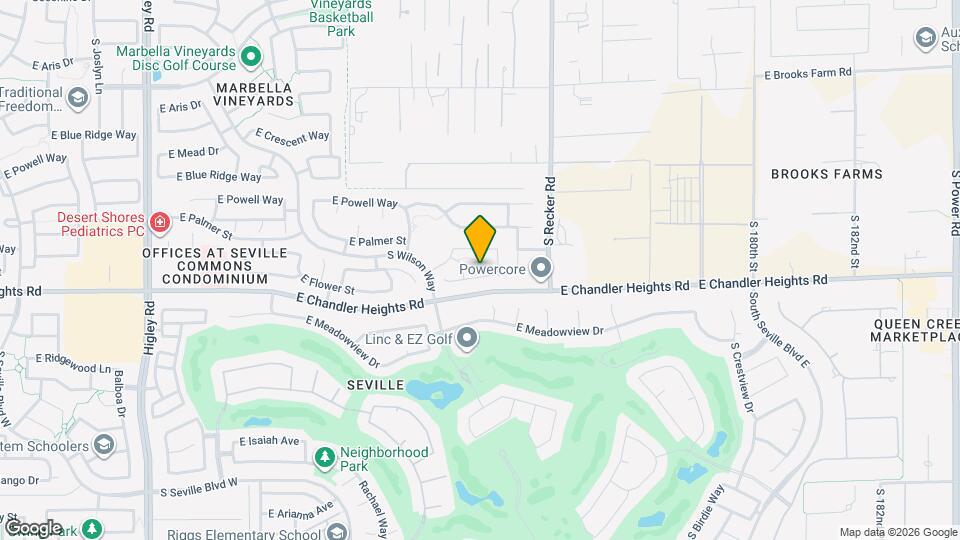 3854 E Flower St Map and Location Details