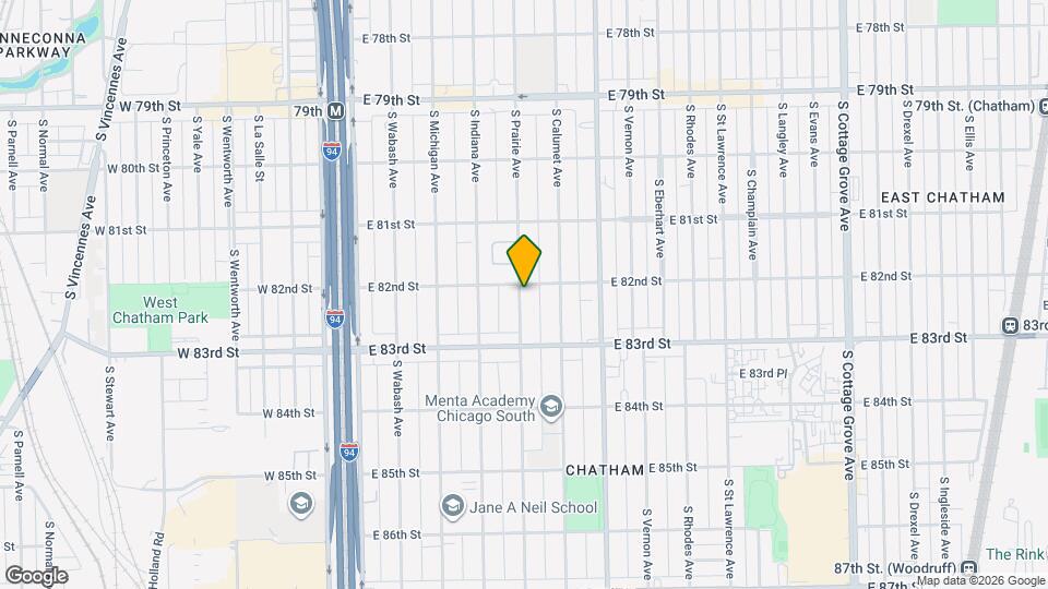 8209 S Prairie Ave Map and Location Details