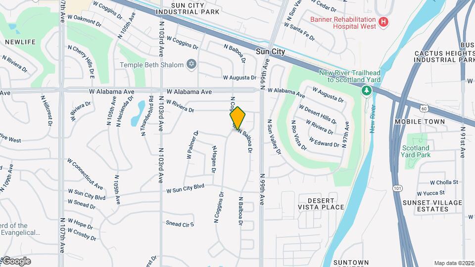 11832 N Balboa Dr Mapa y Detalles de la Ubicación