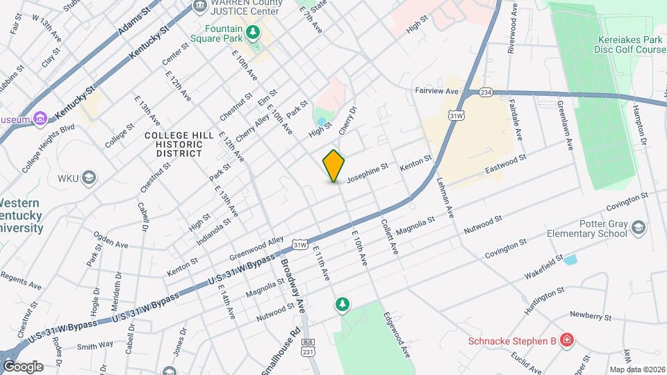 891 E 10th Ave Map and Location Details