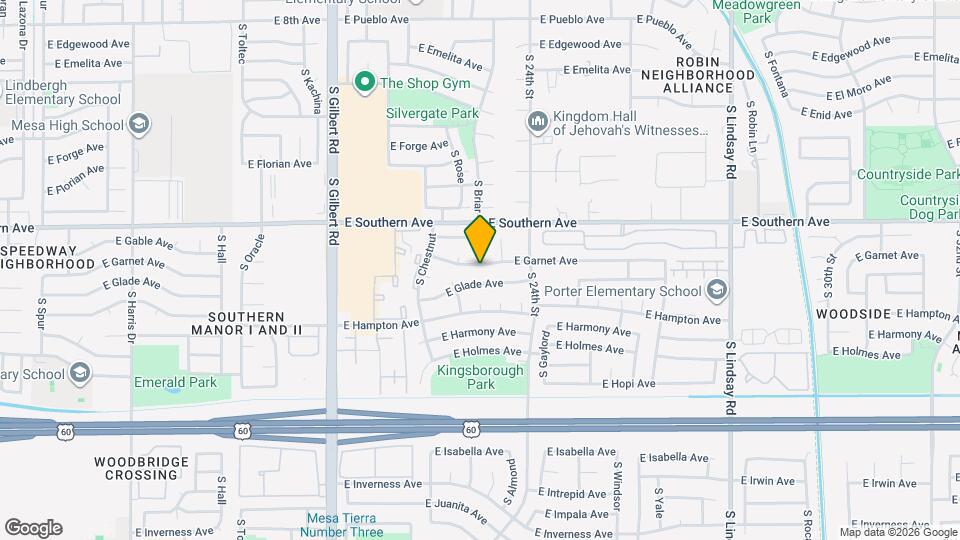 2263 E Garnet Ave Mapa y Detalles de la Ubicación