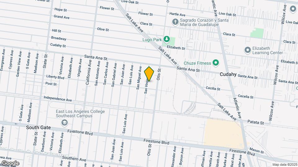8176 San Vincente Ave Map and Location Details