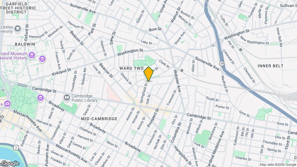 57 Springfield St Map and Location Details