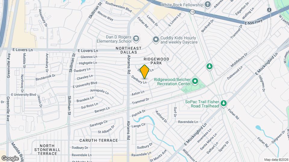 6461 Danbury Ln Map and Location Details