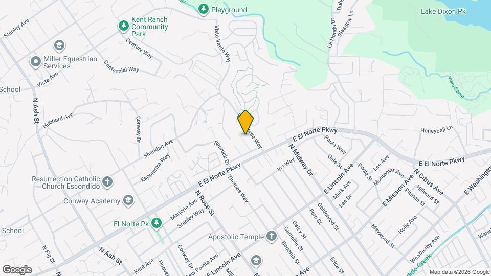 1342 Mimosa Ct Mapa y Detalles de la Ubicación