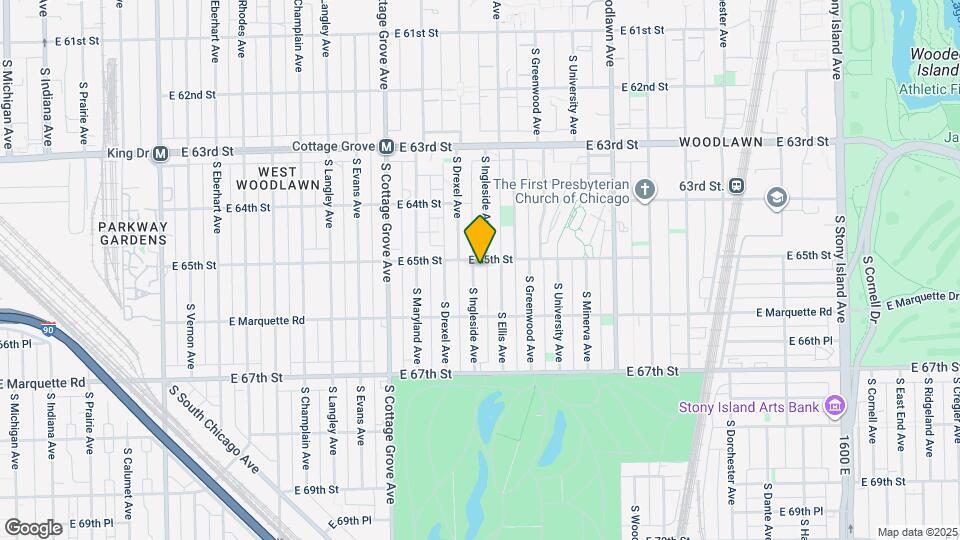 6507 S Ingleside Ave Map and Location Details