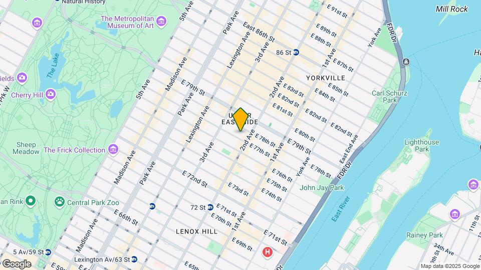 247 E 77th St Mapa y Detalles de la Ubicación