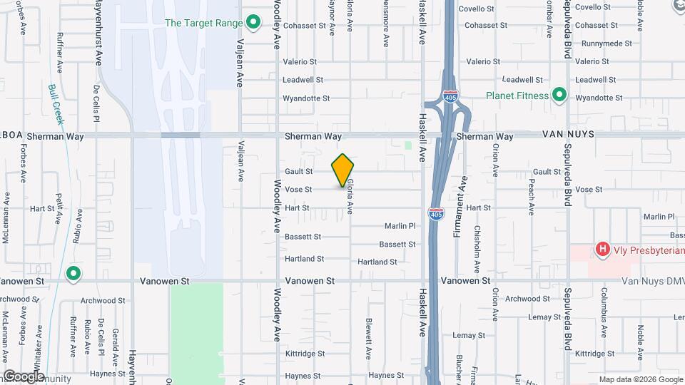 15912 Vose St Map and Location Details