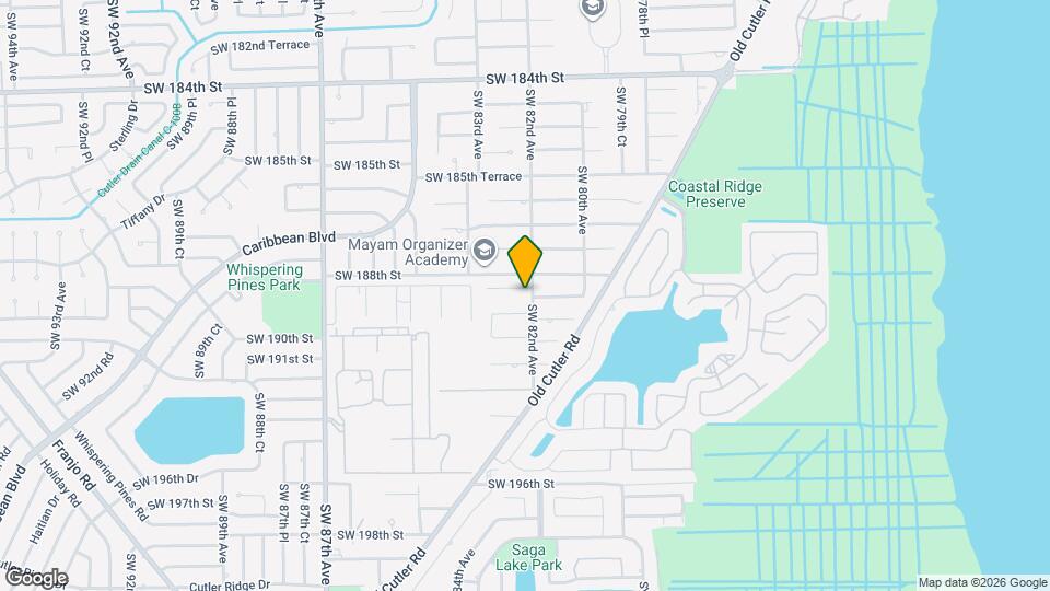 8202 SW 188th Terrace Map and Location Details