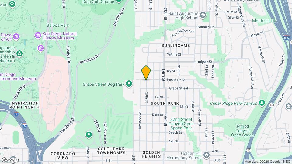 2036 29th St Map and Location Details