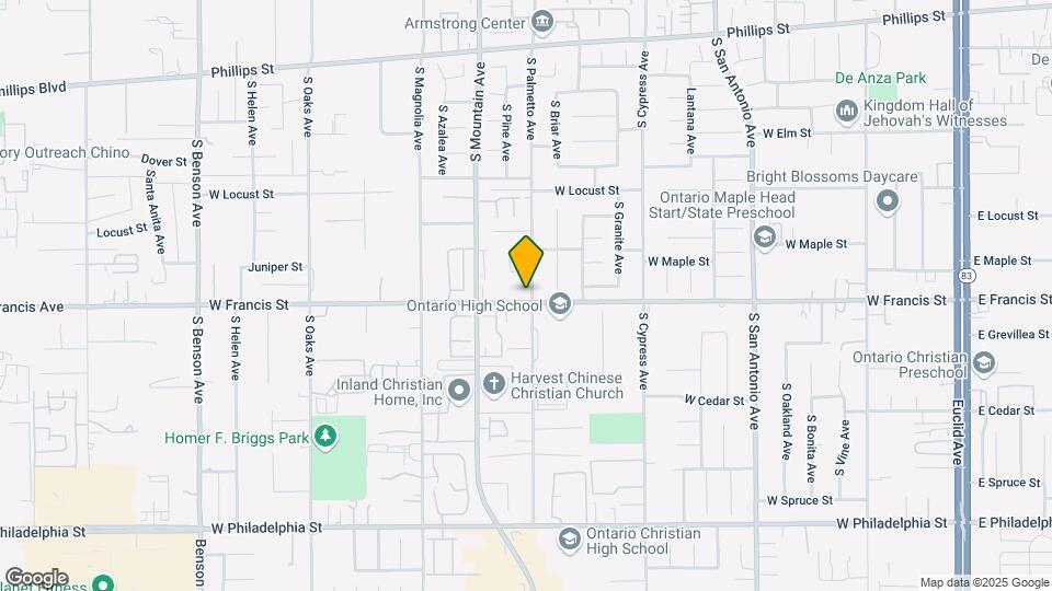 1758 S Palmetto Ave Mapa y Detalles de la Ubicación