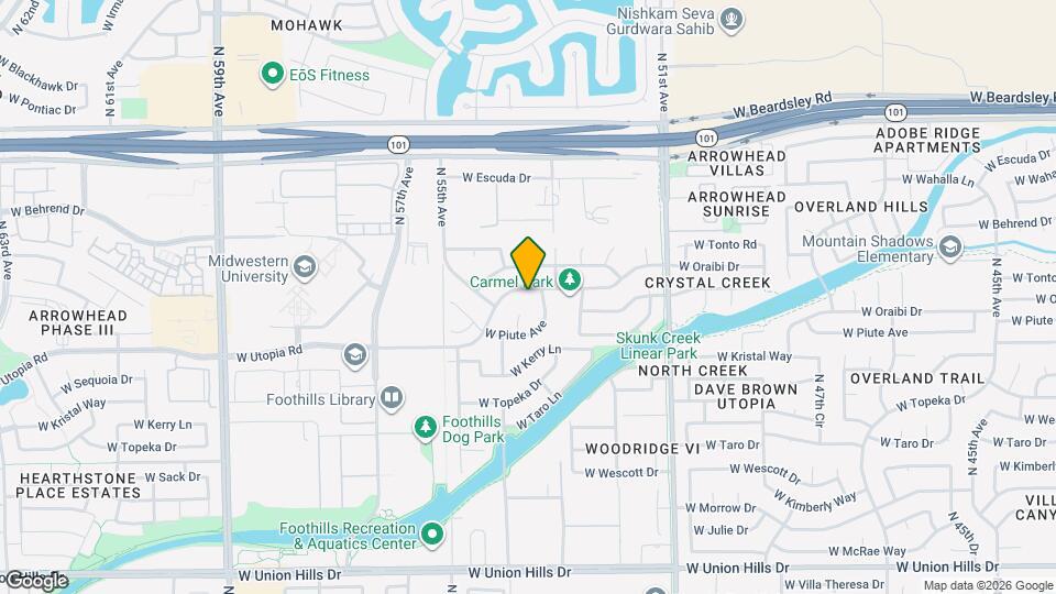 5343 W Oraibi Dr Map and Location Details