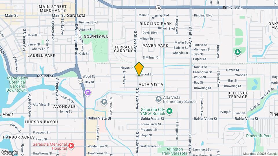 815 S Shade Ave Map and Location Details