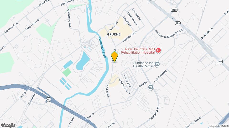 1122 Gruene Rd Map and Location Details