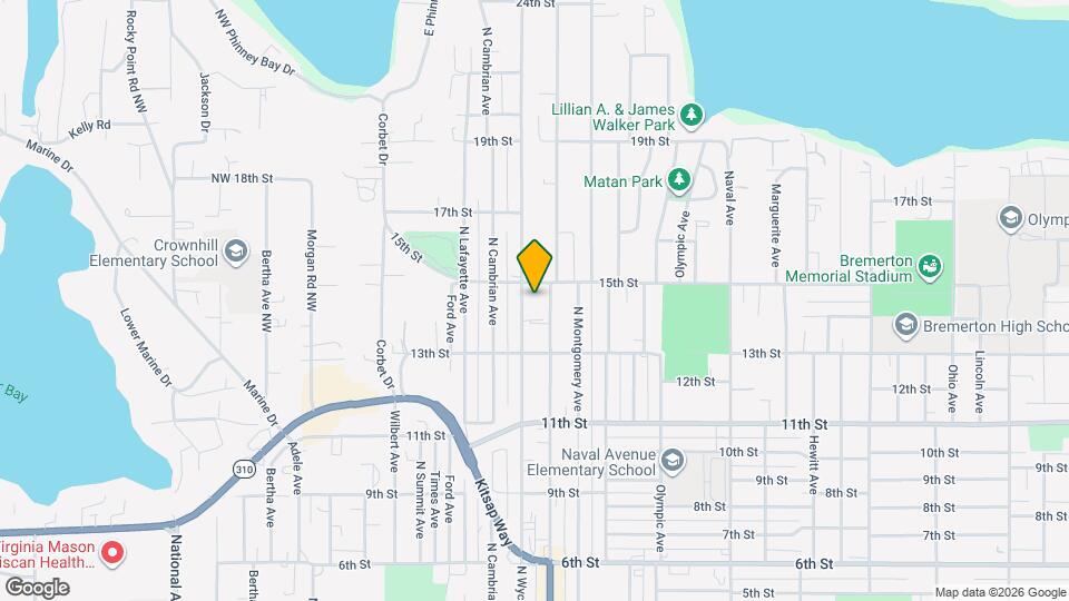 1336 N Wycoff Ave Map and Location Details