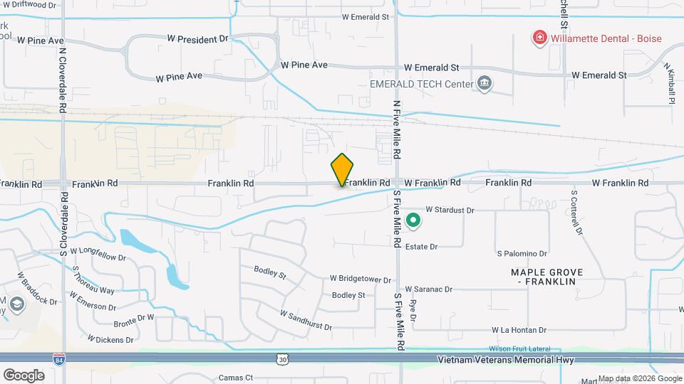 10817 W Franklin Rd Map and Location Details