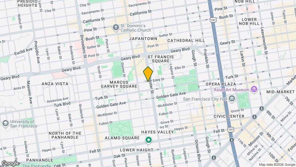 1415 Eddy St Map and Location Details