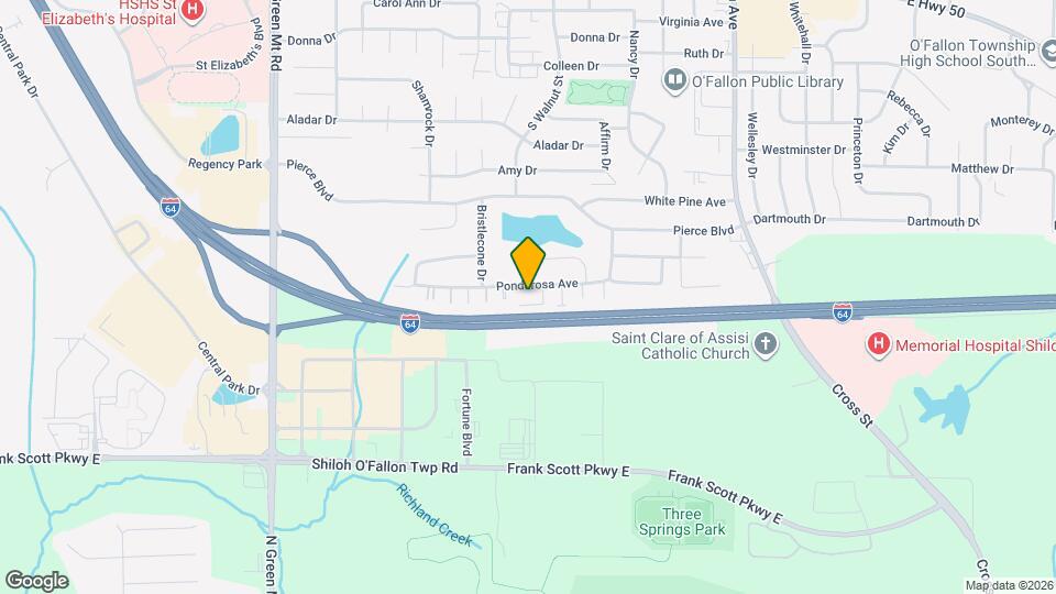 445 Ponderosa Ave Map and Location Details