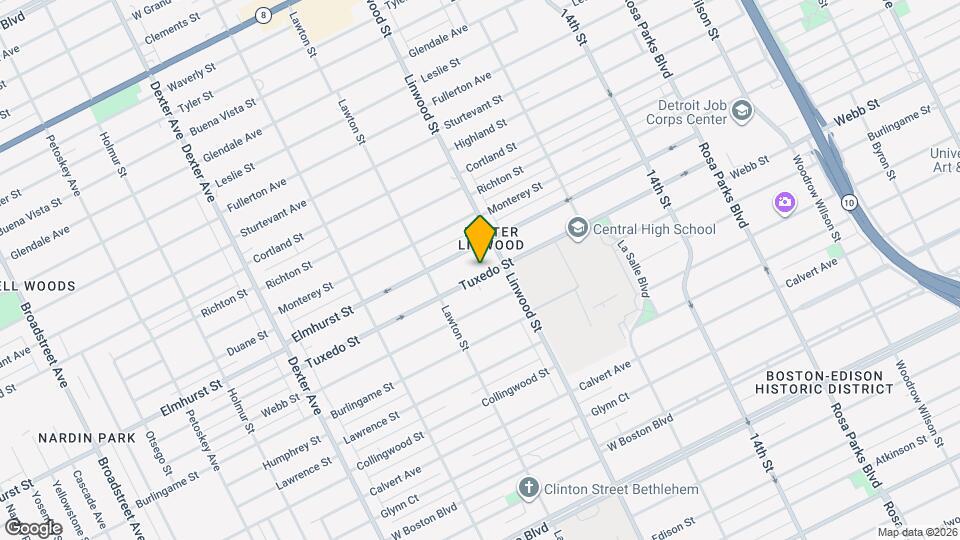 2648 Tuxedo St Map and Location Details