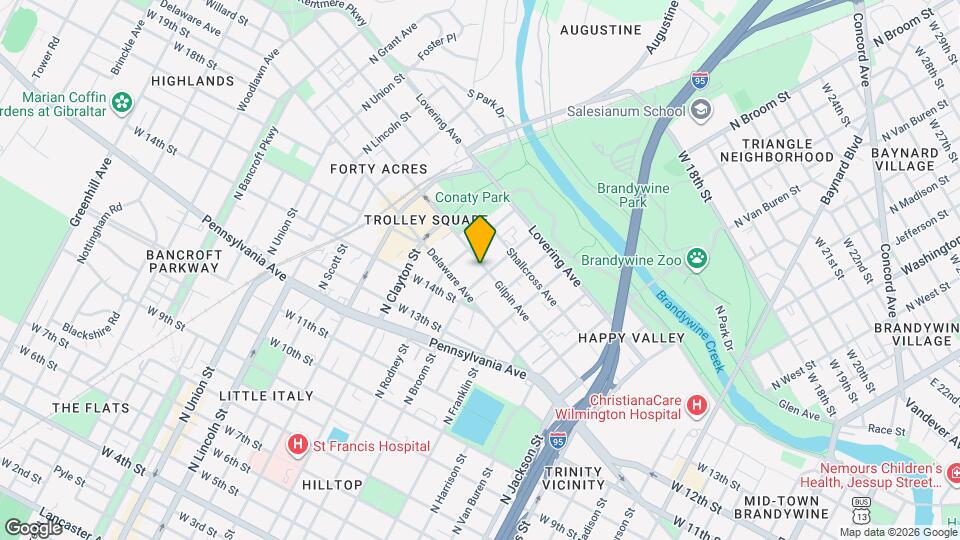 1503 N Broom St Map and Location Details