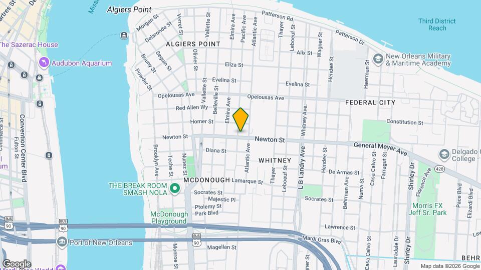 1000 Newton St Map and Location Details