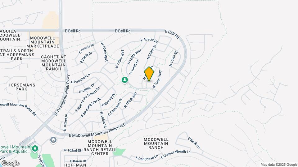 10875 E Mirasol Cir Map and Location Details