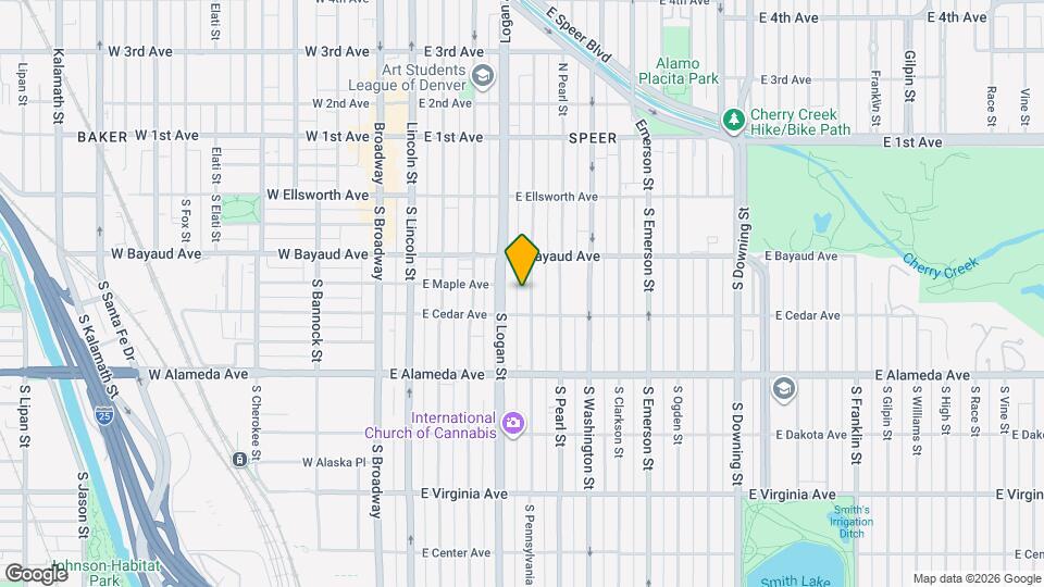 155 S Pennsylvania St Map and Location Details