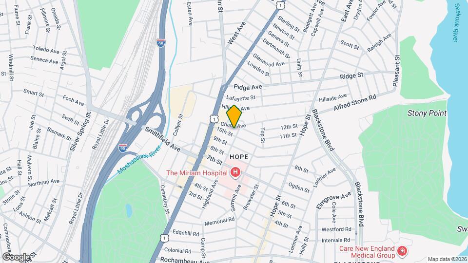 282 Highland Ave, Unit 1 Map and Location Details