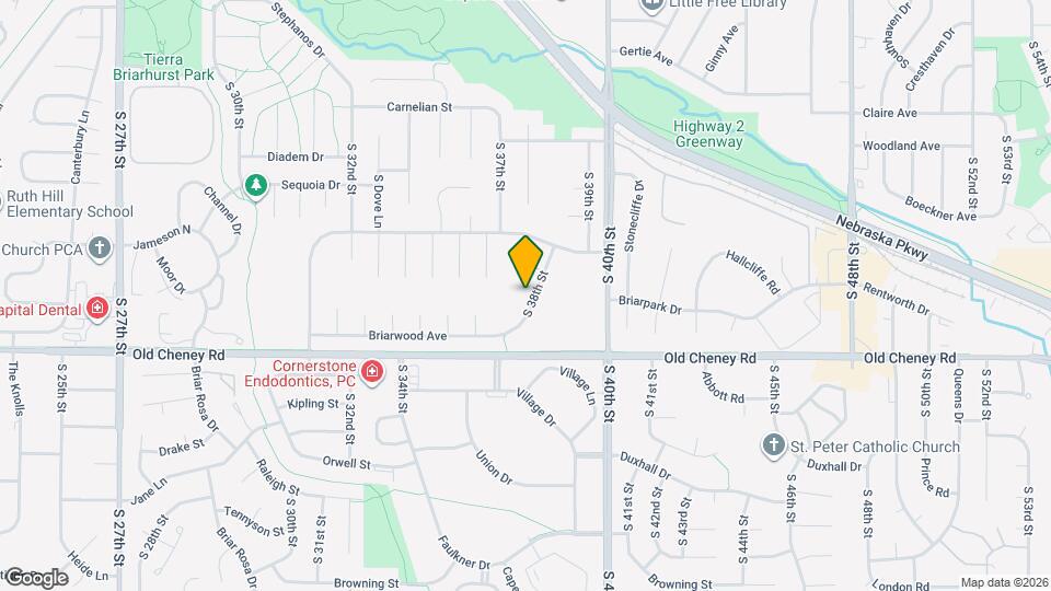 5547 S 38th St Map and Location Details