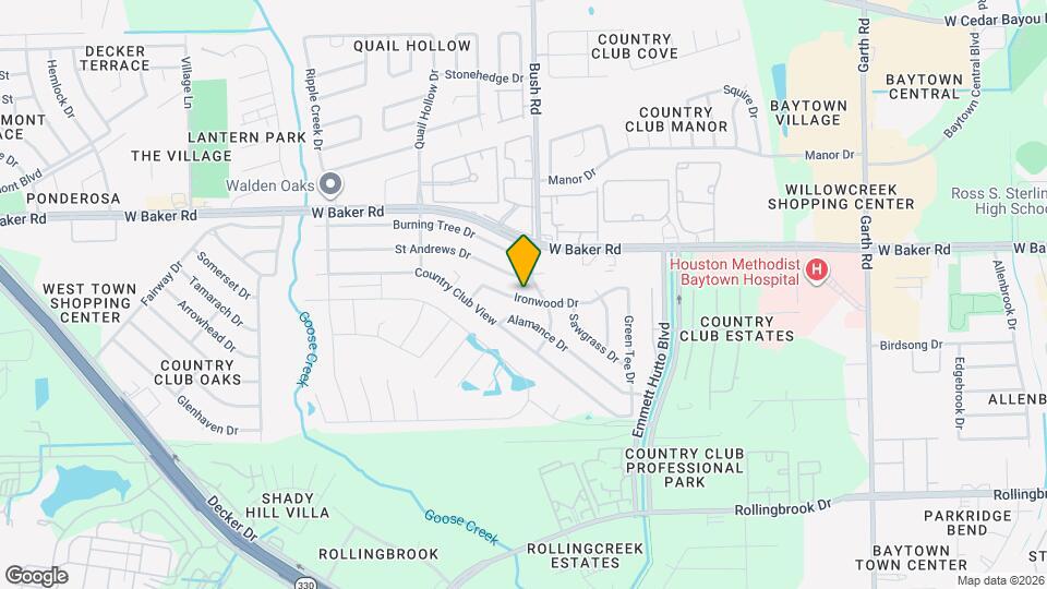 4612 Ironwood Dr Mapa y Detalles de la Ubicación