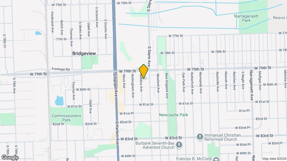 7925 Nordica Ave Map and Location Details