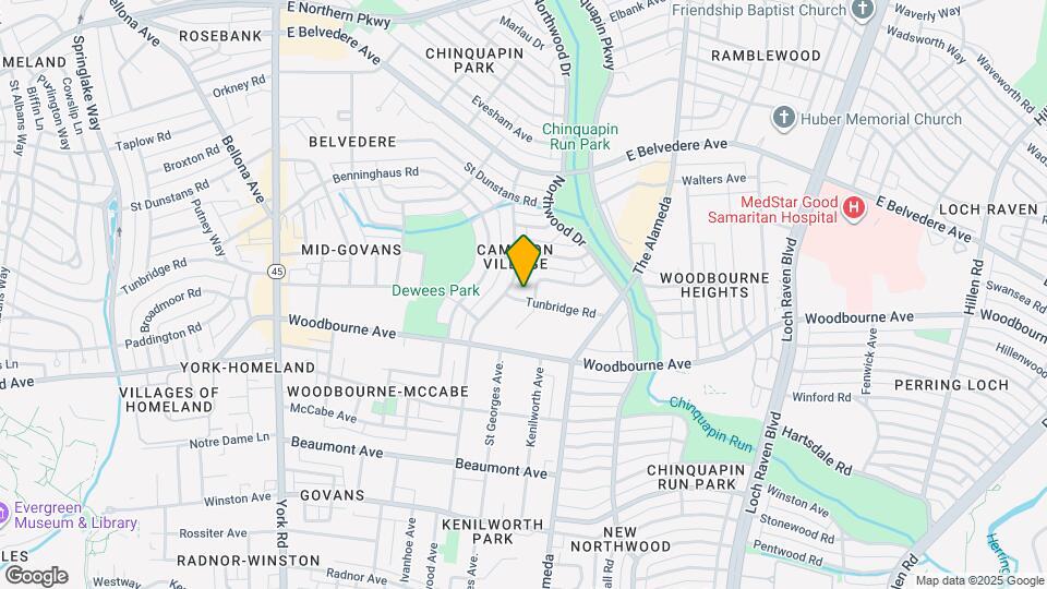 1008 Tunbridge Rd Map and Location Details