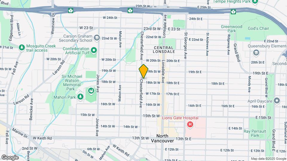 1818 Chesterfield Av Map and Location Details