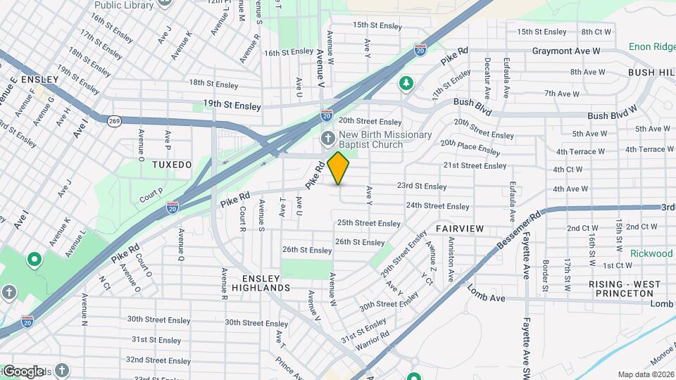 2337 23rd St Ensley Map and Location Details