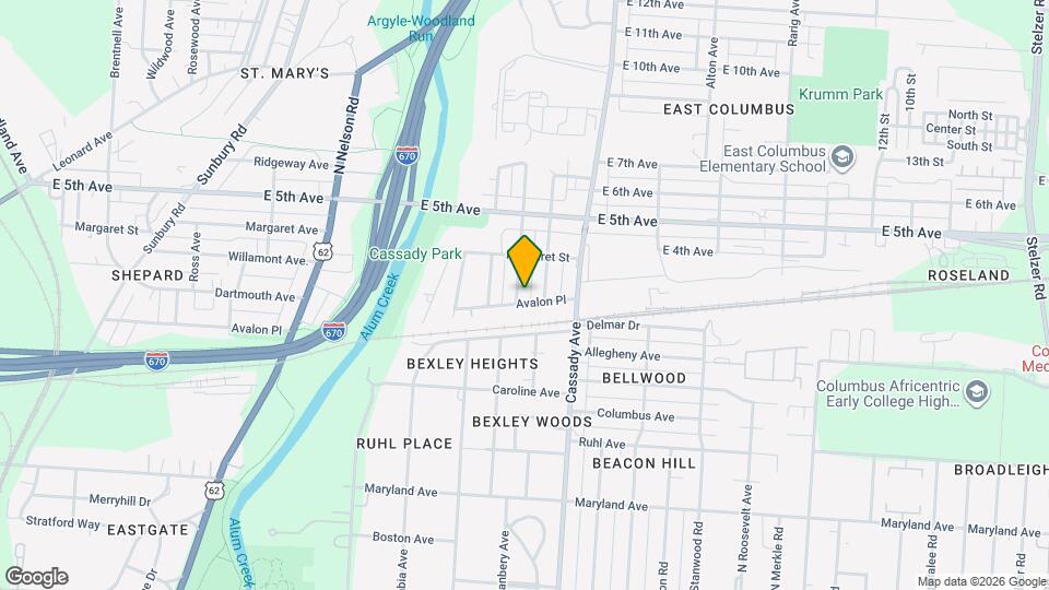 622 Northview Ave Mapa y Detalles de la Ubicación