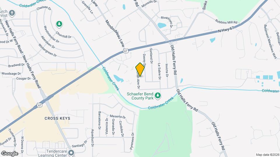 13900 Evan Aire Dr Map and Location Details