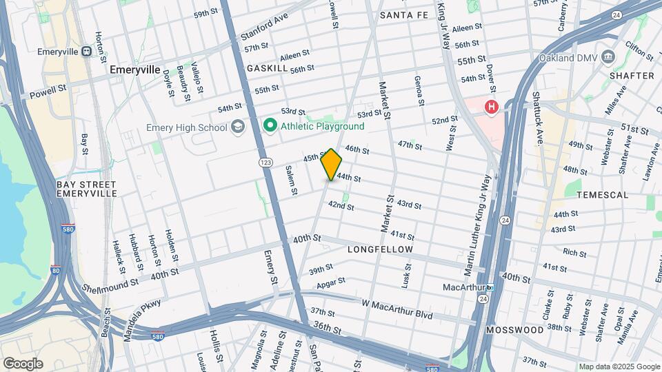 4300 Adeline St Map and Location Details