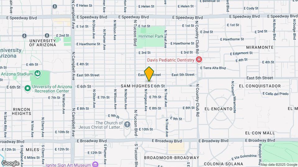 2615 E 6th St Map and Location Details
