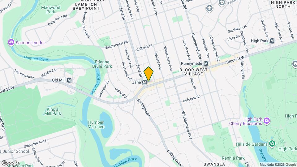 2428 Bloor St W Map and Location Details