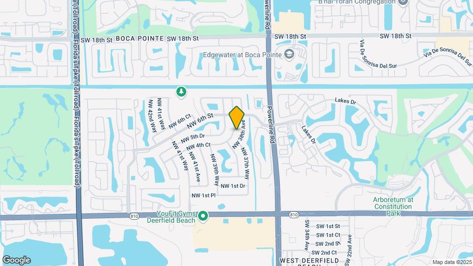 512 NW 38th Terrace Map and Location Details
