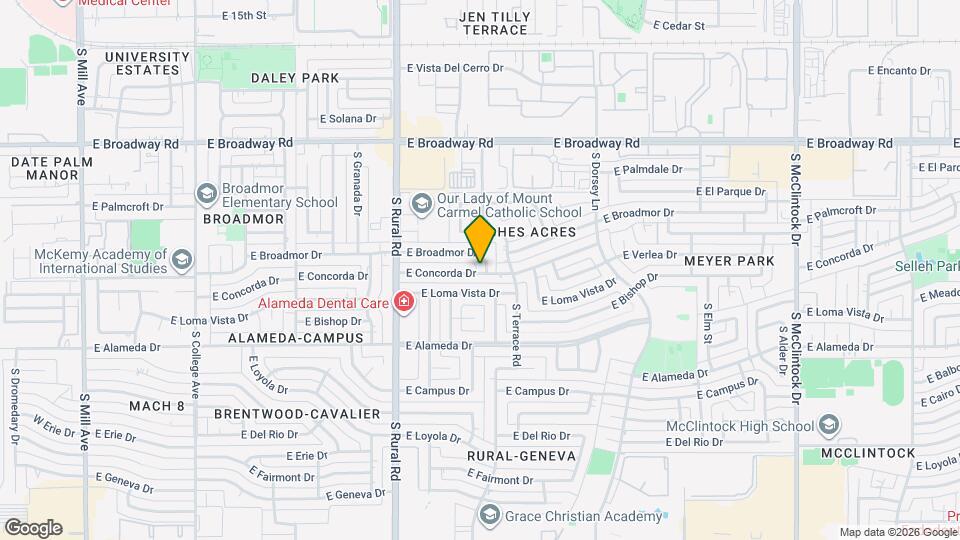 1059 E Broadmor Dr Map and Location Details