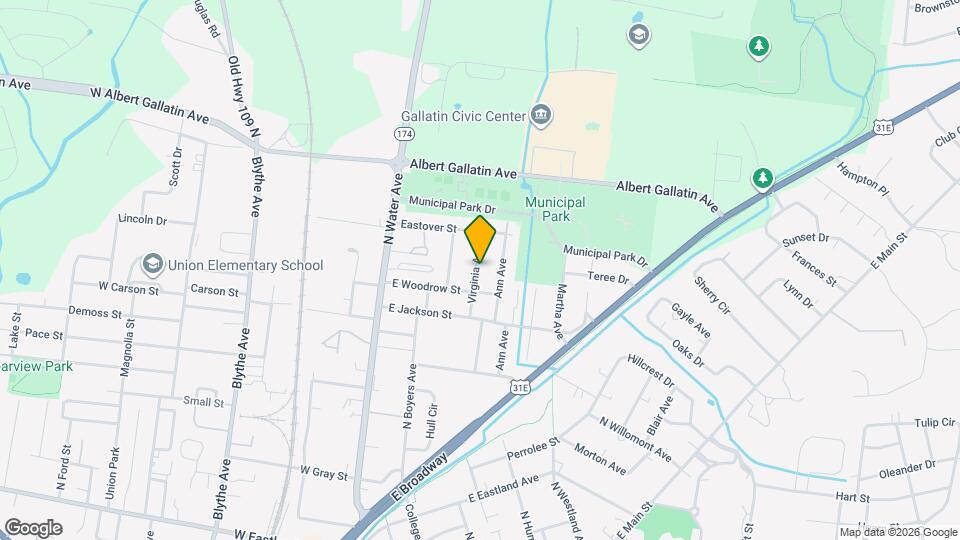 725 Virginia Ave Map and Location Details