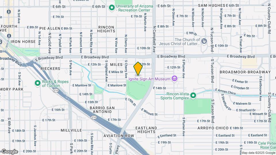 1701 E 13th St Map and Location Details