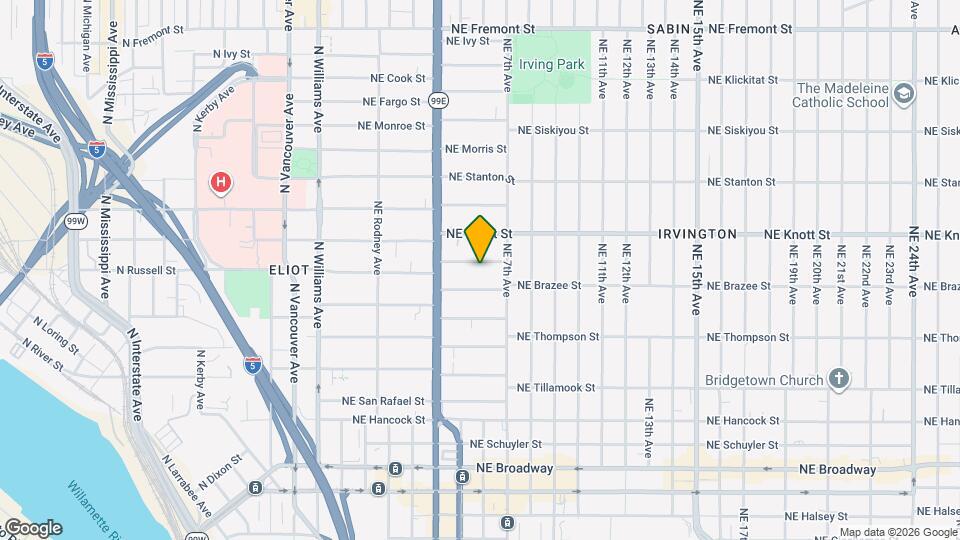 534 NE Russell St Map and Location Details